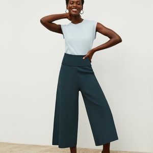 MM LaFleur The Rogala Stretch Culotte in Deep Sea